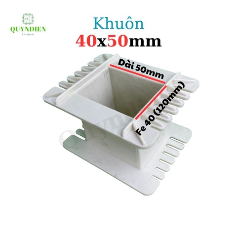Khuôn nhựa quấn biến áp Fe silic 40x50mm