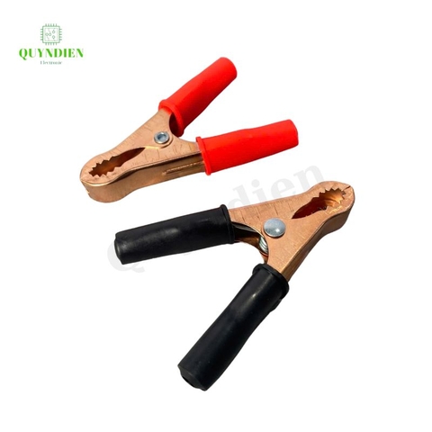 Kẹp Ắc Quy mạ đồng 50Ampe Đỏ Đen