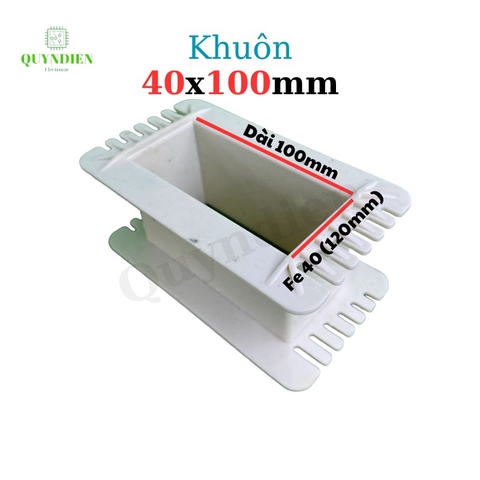 Khuôn nhựa quấn biến áp Fe silic 40x100mm