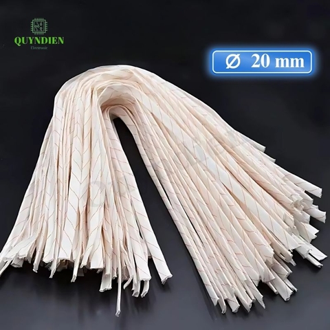 Ống gen sợi thủy tinh chịu nhiệt chống cháy size 20mm - 10 mét