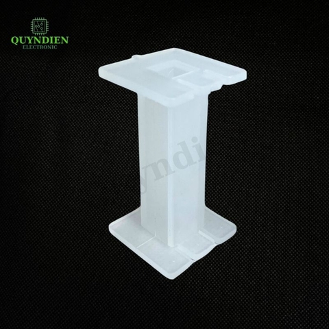 Lõi Nhựa Vuông Dài 60mm Quấn Cuộn Cảm Phân Tần Loa - Màu Trắng Trong