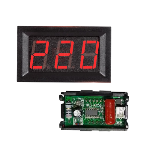 Đồng hồ led đo điện áp AC 70V-500V-2 pin 0.56 inch Có Điều Chỉnh Sai Số