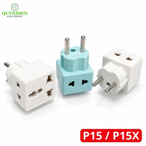 Đầu Nối Phích Cắm Chia Điện 2 Lỗ Đa Năng P15 SOPOKA