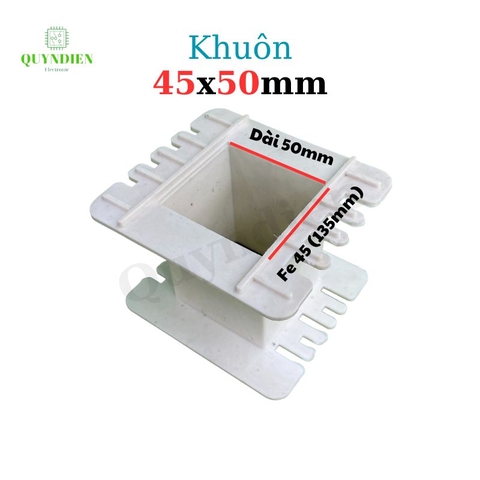 Khuôn nhựa quấn biến áp Fe silic 45x50mm