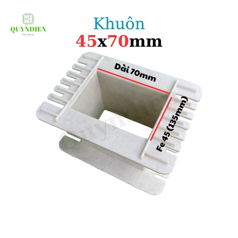 Khuôn nhựa quấn biến áp Fe silic 45x70mm