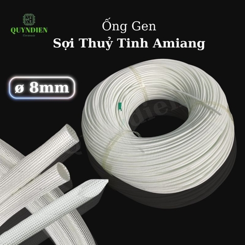 Ống gen sợi thuỷ tinh AMIANG chống cháy size 8mm