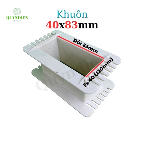 Khuôn nhựa quấn biến áp Fe silic 40x83mm