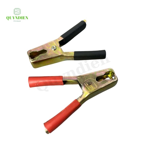 Kẹp ắc quy Acquy 100A Thép Không rỉ (Đỏ + Đen), 93mm, Lò Xo Cực Kì Khỏe.