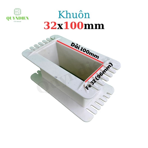 Khuôn nhựa quấn biến áp Fe silic 32x100mm