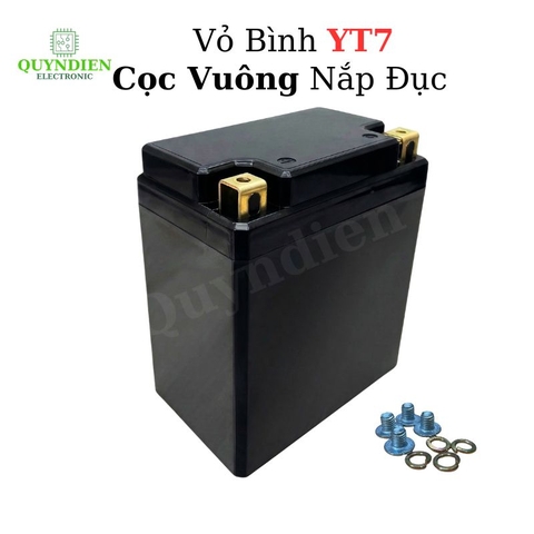 Vỏ Bình Đề Xe Máy YT7 Cọc Vuông Nắp Đục