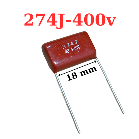 Tụ Kẹo nâu 274j-400v 0.27uf