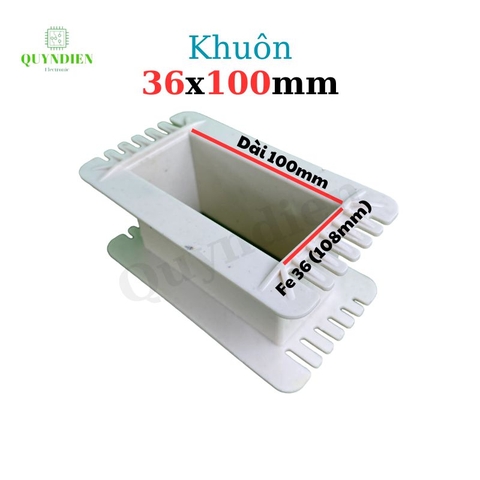 Khuôn nhựa quấn biến áp Fe silic 36x100mm