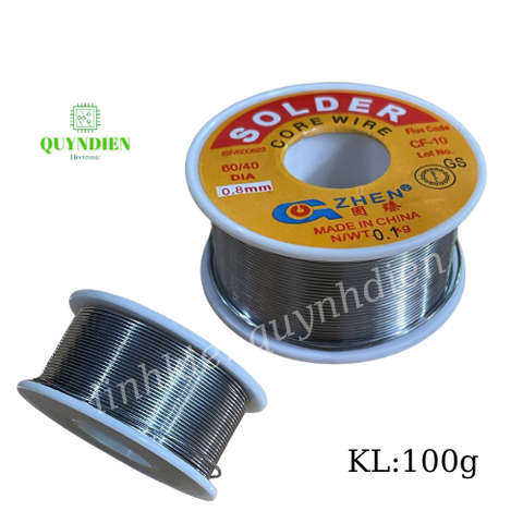 Thiếc hàn chì hàn SOLDER Size 0.8mm 60/40 Cuộn 100g