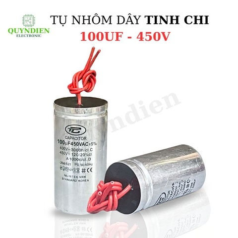 Tụ Nhôm Dây 100uF - 450V