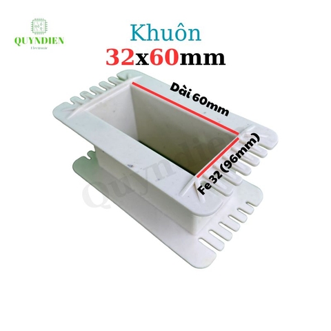 Khuôn nhựa quấn biến áp Fe silic 32x60mm