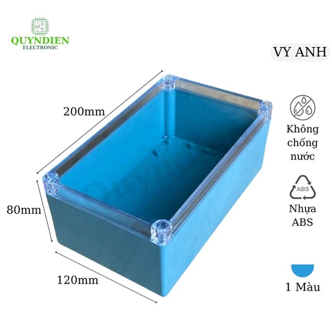 Hộp nhựa ABS 200x120x80mm VY ANH
