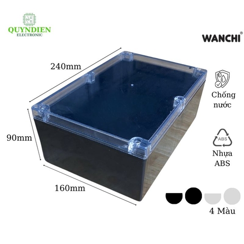Hộp Nhựa ABS 240x160x90mm Wanchi