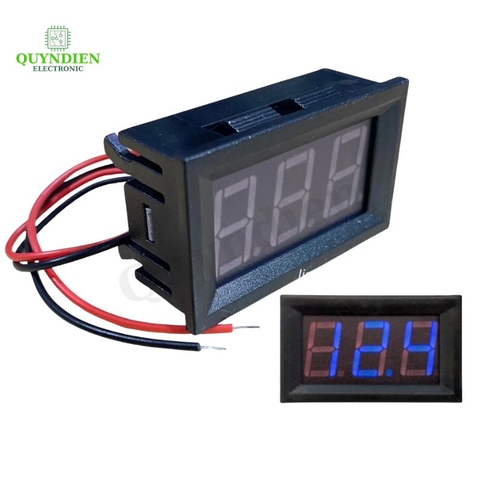 Vôn kế đồng hồ led đo điện áp một chiều - Volt DC 2 dây 0.56 inch 5~30V