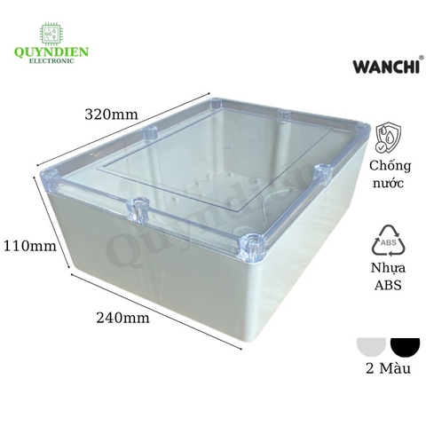 Hộp nhựa ABS 320x240x110mm WANCHI