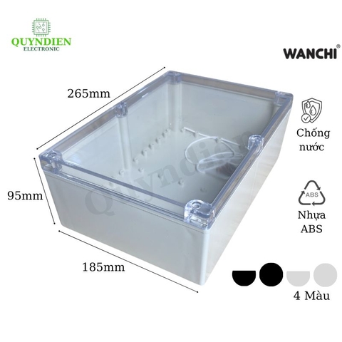 Hộp Nhựa ABS 265x185x95mm Wanchi