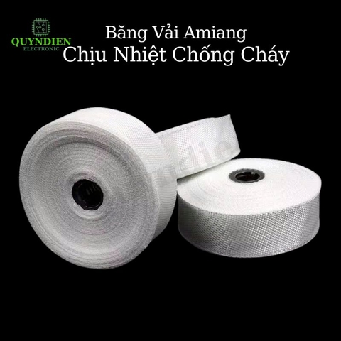 Băng Vải Amiang Cách Điện Chống Cháy - Cuộn 30 Mét