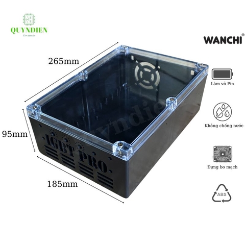 Hộp phay sẵn IGBT 265x185x95mm WANCHI