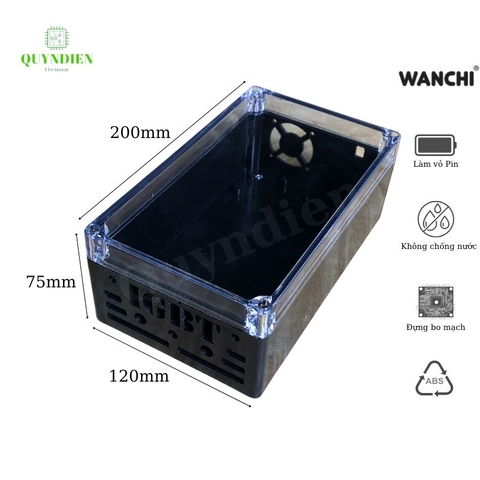 Hộp phay sẵn IGBT 200x120x75mm WANCHI