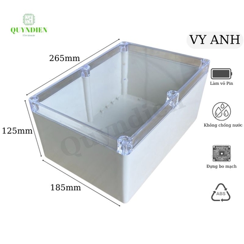 Hộp nhựa ABS 265x185x125mm VY ANH