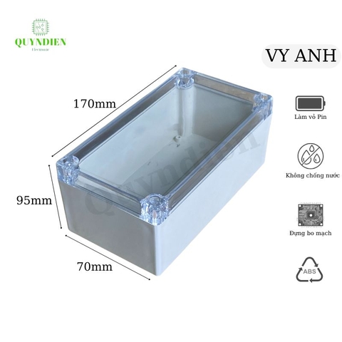 Hộp nhựa ABS 170x95x70mm VY ANH