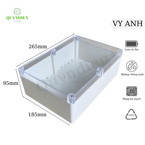 Hộp nhựa ABS 265x185x95mm VY ANH