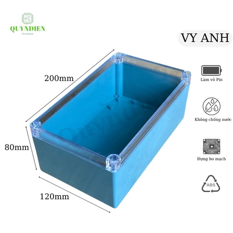 Hộp nhựa ABS 200x120x80mm VY ANH