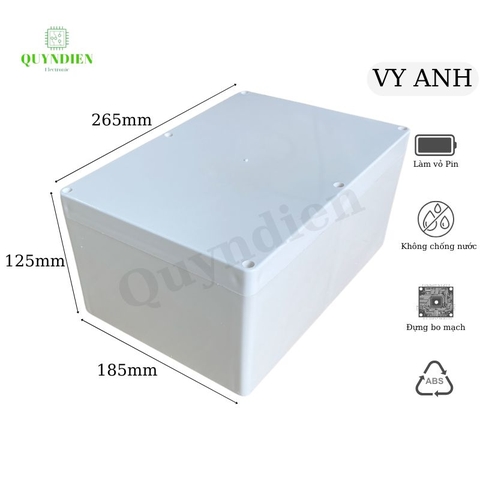 Hộp nhựa ABS 265x185x125mm VY ANH