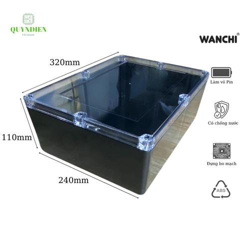 Hộp nhựa ABS 320x240x110mm WANCHI