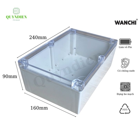 Hộp nhựa ABS 240x160x90mm WANCHI