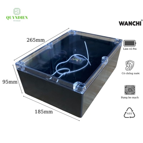 Hộp nhựa ABS 265x185x95mm WANCHI
