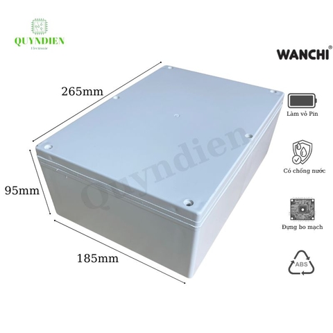 Hộp nhựa ABS 265x185x95mm WANCHI