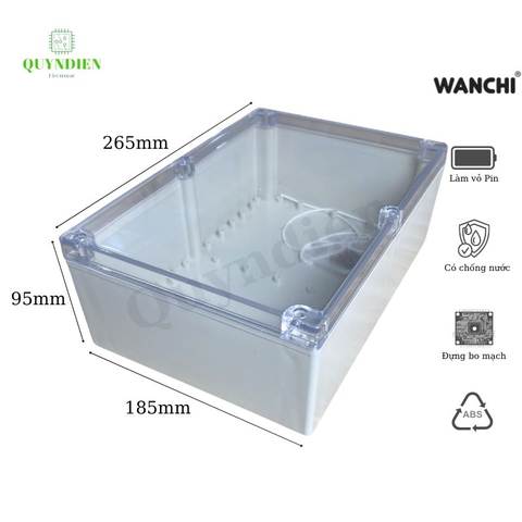 Hộp nhựa ABS 265x185x95mm WANCHI
