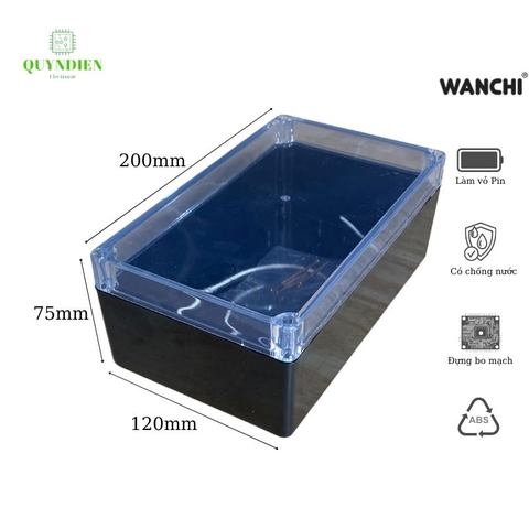 Hộp nhựa ABS 200x120x75mm WANCHI