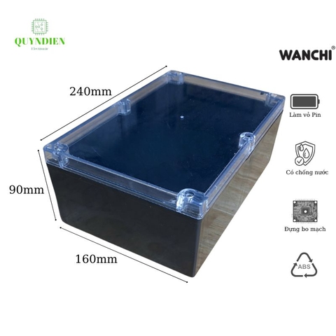 Hộp nhựa ABS 240x160x90mm WANCHI