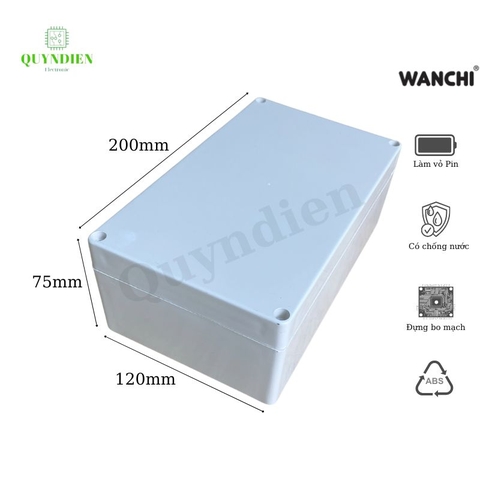 Hộp nhựa ABS 200x120x75mm WANCHI