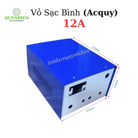 Vỏ Sạc Bình Ắc Quy 12A Màu Xanh