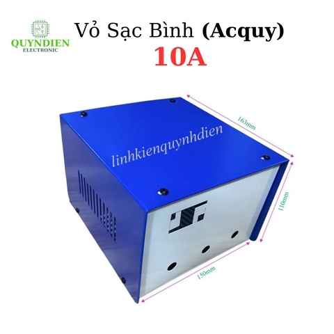 Vỏ Sạc Bình Ắc Quy 10A Màu Xanh