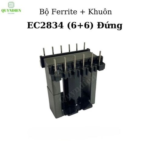Lõi Biến Áp Xung EC2834 Khuôn Đứng (6+6 Chân)