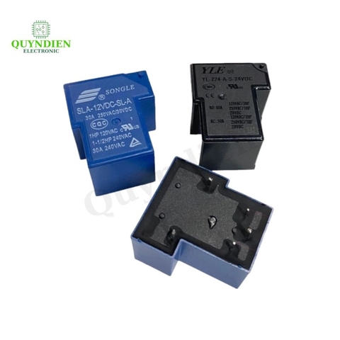 Relay 5 Chân 12-24V 30A Đen - Xanh