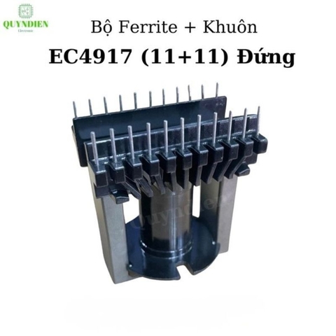 Lõi Biến Áp Xung EC4917 Tròn Đứng (11+11 Chân)