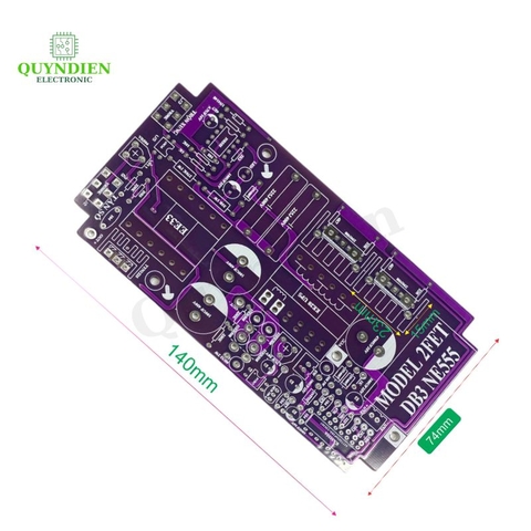 PCB Bo Mạch Kích Điện 2Fet Nhỏ + Lớn Băm DB3 Trộn 555