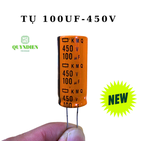 Tụ Lọc Nguồn 100uf 450V DC màu cam tụ hóa mới
