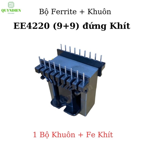 Lõi Biến áp xung EE4220 vuông đứng (9+9 chân)
