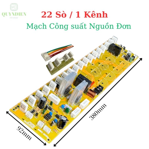 Mạch công suất nguồn đơn 22 SÒ 1 kênh liền nguồn