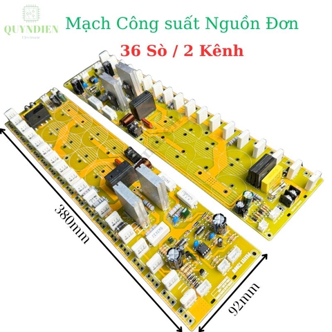 Mạch công suất nguồn đơn 36 SÒ 2 kênh liền nguồn